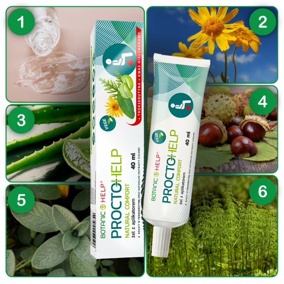 Botanic Help ProctoHelp Natural Comfort, żel z aplikatorem, 40 ml - zdjęcie produktu