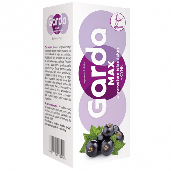 Garda Max z porostem islandzkim, syrop, 120 ml - zdjęcie produktu