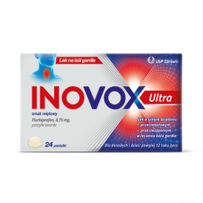 [31.10.2025] Inovox Ultra, smak miętowy, 8,75 mg, pastylki twarde, 24 szt. - zdjęcie produktu