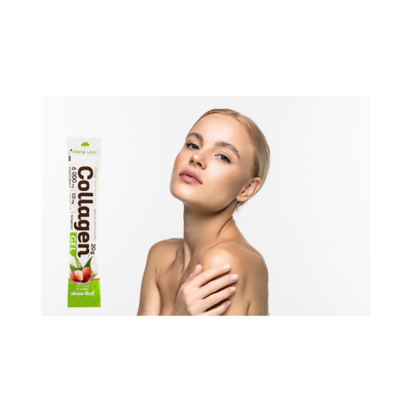 Olimp Collagen Gel, smak aloes-liczi, żel, 20 g - zdjęcie produktu
