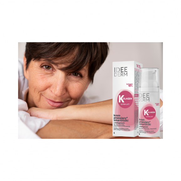 Idee Derm Kolagen Ultra Lift, krem prasujący zmarszczki, kolagen 10%, 50 ml Idee Derm Kolagen Ultra Lift, krem prasujący zmarszczki, kolagen 10%, 50 ml - zdjęcie produktu