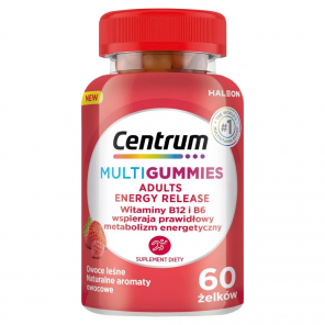 Centrum MultiGummies Adults Energy Release, żelki z witaminami B6 i B12, 60 szt. - zdjęcie produktu