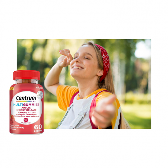 Centrum MultiGummies Adults Energy Release, żelki z witaminami B6 i B12, 60 szt. - zdjęcie produktu
