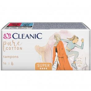 Cleanic Pure Cotton Tampony Super, 16 szt. - zdjęcie produktu