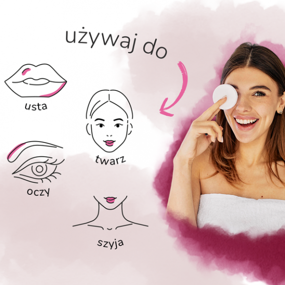 Cleanic Pure Effect Maxi Size Płatki kosmetyczne, 60 szt. - zdjęcie produktu