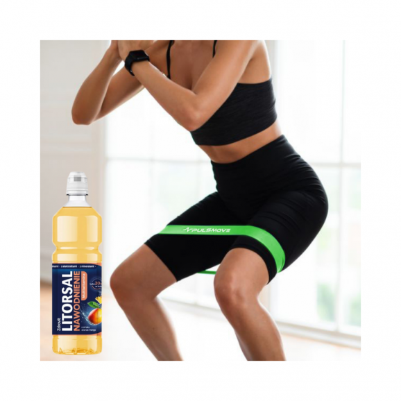 PULSMOVE Zestaw 5 taśm oporowych do ćwiczeń i fizjoterapii + GRATIS Litorsal Nawodnienie Multiwitamina, smak ananas-mango, na - zdjęcie produktu