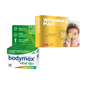 Bodymax Vital 50+, tabletki, 30 szt. + Witamina C PULS 1000 mg, kapsułki, 30 szt. - zdjęcie produktu