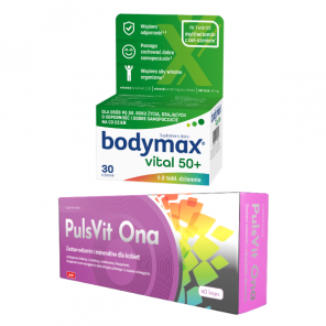 Bodymax Vital 50+, tabletki, 30 szt. + PULS PulsVit ONA, kapsułki, 60 szt. - zdjęcie produktu