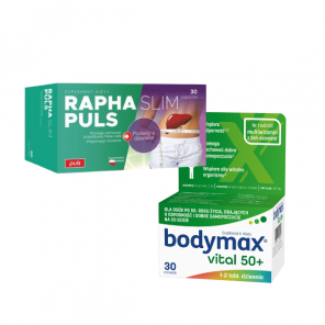 Bodymax Vital 50+, tabletki, 30 szt. + PULS RaphaSlim Puls, tabletki, 30 szt. - zdjęcie produktu