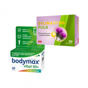 Bodymax Vital 50+, tabletki, 30 szt. + PULS Sylimaryna 70 mg, tabletki, 30 szt. - zdjęcie produktu