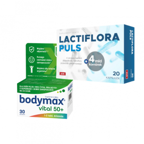 Bodymax Vital 50+, tabletki, 30 szt. + PULS Lactiflora Puls, kapsułki, 20 szt. - zdjęcie produktu