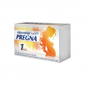 Vita-Miner Pregna 1 Aflofarm, tabletki, 60 szt. - zdjęcie produktu