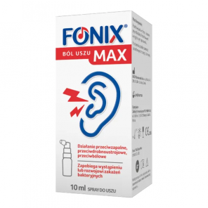Fonix Ból Uszu Max, spray do uszu, 10 ml - zdjęcie produktu