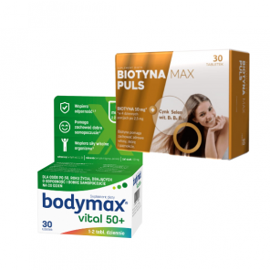 Bodymax Vital 50+, tabletki, 30 szt. + PULS Biotyna Max Puls, tabletki, 30 szt. - zdjęcie produktu