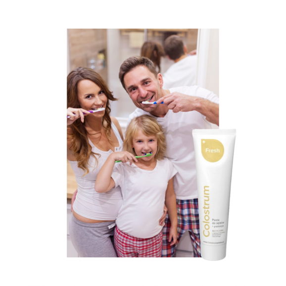 Colostrum Fresh+ Pasta do zębów + prebiotyk bez fluoru, 75 ml - zdjęcie produktu