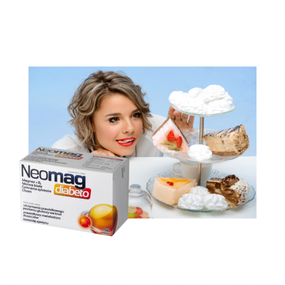 Neomag diabeto Aflofarm, tabletki, 50 szt. Neomag diabeto Aflofarm, tabletki, 50 szt. - zdjęcie produktu