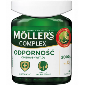 [31.10.2025] Mollers Complex, kapsułki, kwasy omega-1 i wit. D3, 60 szt. - zdjęcie produktu
