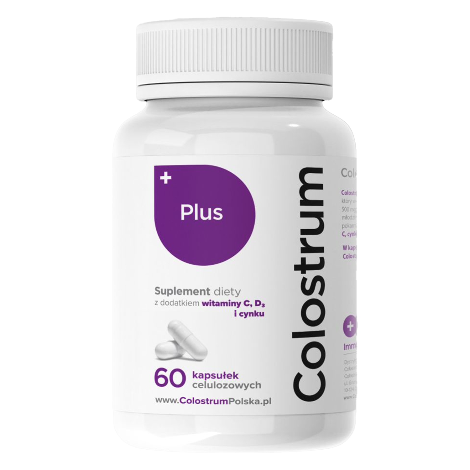 Colostrum Plus+, kapsułki, 60 szt.