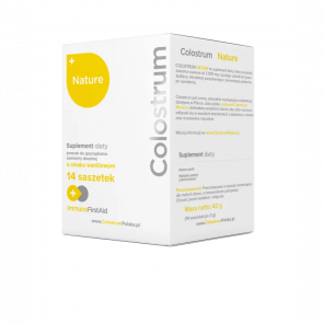 Colostrum Nature+, smak waniliowy, saszetka 3 g, 14 szt. - zdjęcie produktu