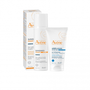 Zestaw Avene Eau Thermale Sunsimed Pigment 80 ml + Apres Soleil After Sun, 50 ml - zdjęcie produktu