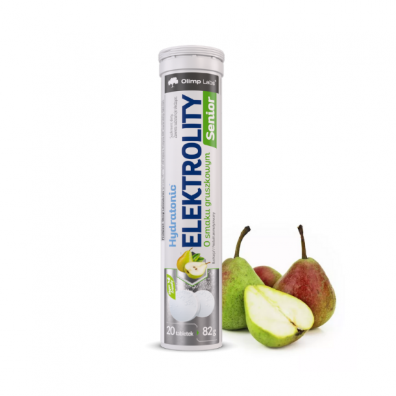 Olimp Hydratonic Elektrolity Senior, smak gruszkowy, tabletki musujące, 20 szt. - zdjęcie produktu