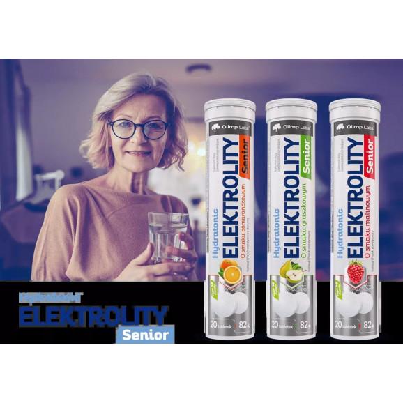 Olimp Hydratonic Elektrolity Senior, smak pomarańczowy, tabletki musujące, 20 szt. - zdjęcie produktu