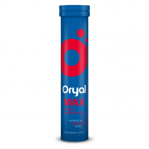 [30.11.2025] Oryal Max, tabletki musujące, smak malinowy, 15 szt. - zdjęcie produktu