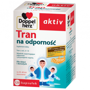 [30.11.2025] Doppelherz aktiv Tran na odporność, kapsułki, 120 szt. - zdjęcie produktu