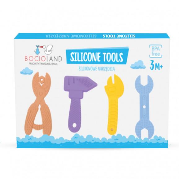 Bocioland Silikonowe narzędzia, zestaw, 4 szt. Bocioland Silikonowe narzędzia, zestaw, 4 szt. - zdjęcie produktu