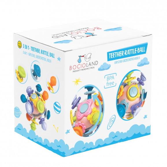 Bocioland Gryzak Grzechotka Kula, 1 szt. - zdjęcie produktu