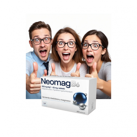 Neomag B6 Aflofarm, tabletki, 60 szt. Neomag B6 Aflofarm, tabletki, 60 szt. - zdjęcie produktu