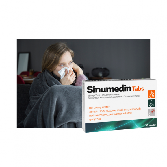 Sinumedin Tabs, tabletki powlekane, 10 szt. - zdjęcie produktu
