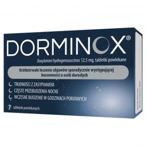 [30.11.2025] Dorminox 12,5 mg, 7 tabletek powlekanych - zdjęcie produktu