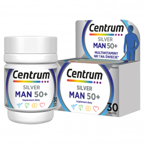 [30.11.2025] Centrum Silver Man 50+, tabletki, 30 szt. - zdjęcie produktu