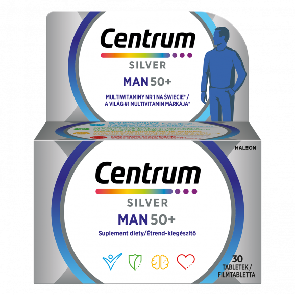 [30.11.2025] Centrum Silver Man 50+, tabletki, 30 szt. - zdjęcie produktu