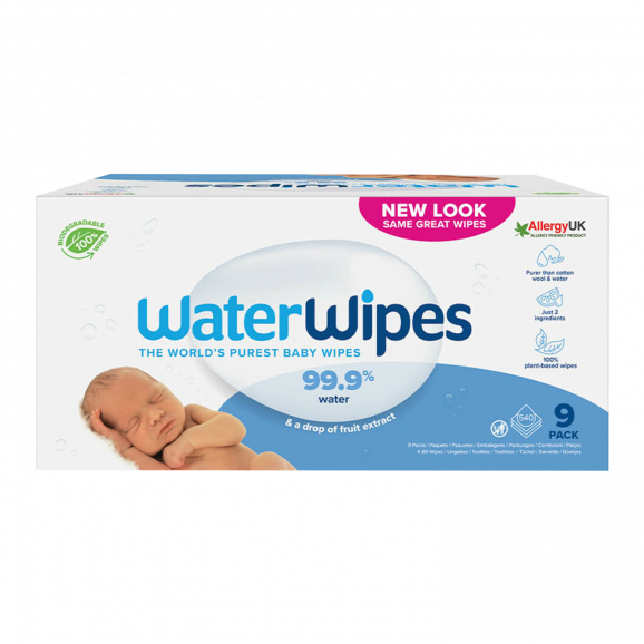 WaterWipes BIO Chusteczki nawilżane, 9 x 60 szt. WaterWipes BIO Chusteczki nawilżane, 9 x 60 szt. - zdjęcie produktu