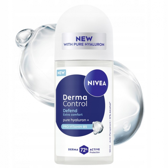 Nivea Derma Control Defend Antyperspirant Damski, roll-on, 50 ml - zdjęcie produktu