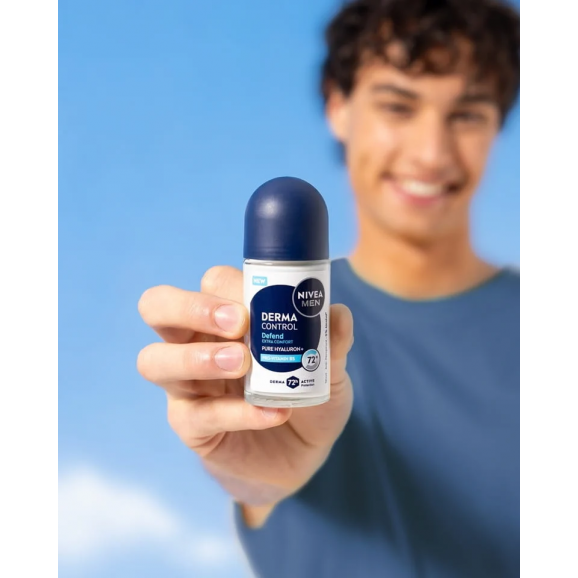 Nivea Men Derma Control Defend Antyperspirant męski, roll-on, 50 ml - zdjęcie produktu