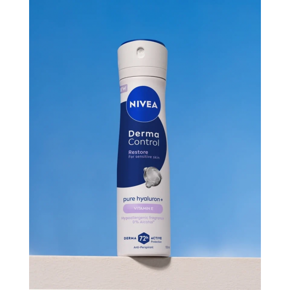 Nivea Spray Derma Control Restore Antyperspirant Damski, spray, 150 ml Nivea Spray Derma Control Restore Antyperspirant Damski, spray, 150 ml - zdjęcie produktu