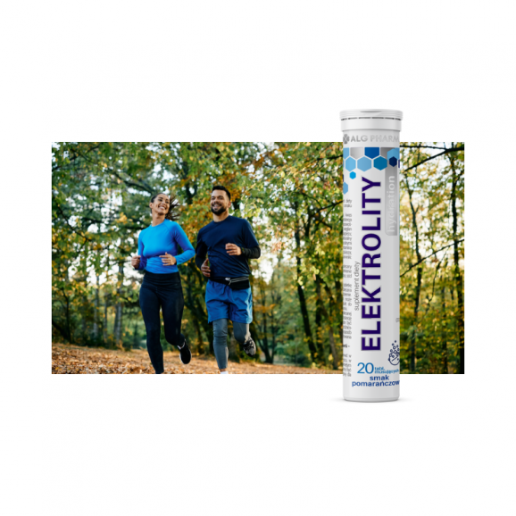 Alg Pharma Elektrolity hydration, smak pomarańczowy, tabletki musujące, 20 szt. - zdjęcie produktu