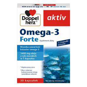 Doppelherz Aktiv Omega 3 Forte, kapsułki, 30 szt. - zdjęcie produktu