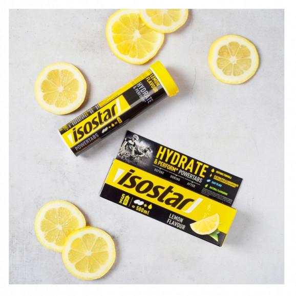 Isostar PowerTabs Napój izotoniczny, smak cytrynowy, tabletki musujące, 10 szt. - zdjęcie produktu