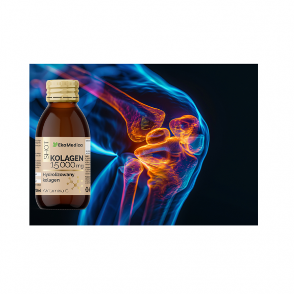 EkaMedica Shot Kolagen 15 000 mg z witaminą C, 8 x 100 ml - zdjęcie produktu