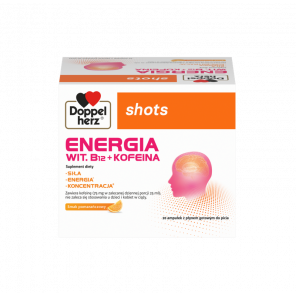 [29.11.2025] Doppelherz shots Energia, ampułki, 20 szt. - zdjęcie produktu