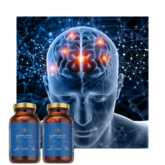 MyBest Genius 1 i 2, kapsułki, 60 szt. + 60 szt. - zdjęcie produktu