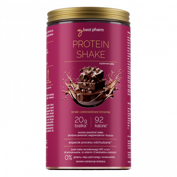 MyBest Protein Shake, smak czekoladowe brownie, dietetyczny shake dla kobiet, 450 g MyBest Protein Shake, smak czekoladowe brownie, dietetyczny shake dla kobiet, 450 g - zdjęcie produktu