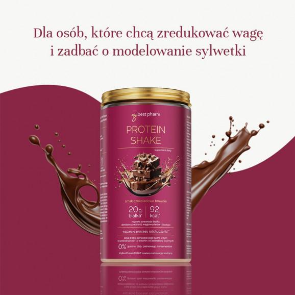 MyBest Protein Shake, smak czekoladowe brownie, dietetyczny shake dla kobiet, 450 g MyBest Protein Shake, smak czekoladowe brownie, dietetyczny shake dla kobiet, 450 g - zdjęcie produktu