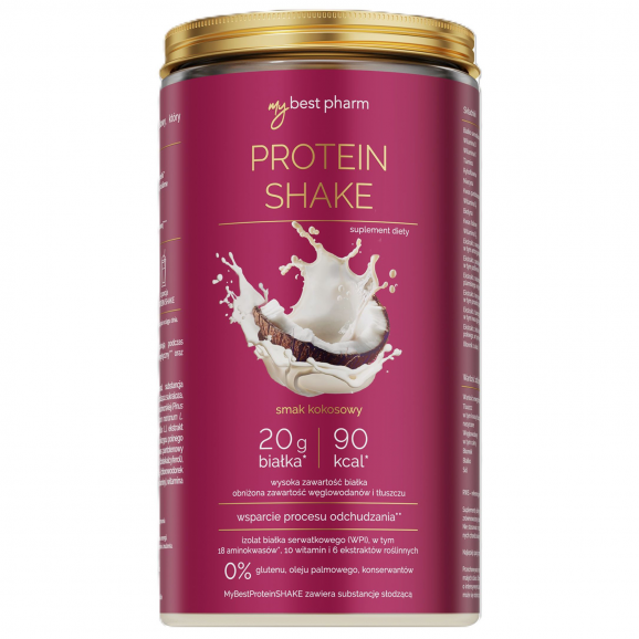 MyBest Protein Shake, smak kokosowy, dietetyczny shake dla kobiet, 450 g MyBest Protein Shake, smak kokosowy, dietetyczny shake dla kobiet, 450 g - zdjęcie produktu