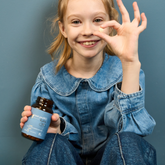 MyBest ProBIO Kids, smak jabłkowy, pastylki do ssania, 60 szt. MyBest ProBIO Kids, smak jabłkowy, pastylki do ssania, 60 szt. - zdjęcie produktu