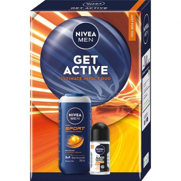Nivea Men GET ACTIVE Zestaw kosmetyków do pielęgnacji ciała, 1 szt. Nivea Men GET ACTIVE Zestaw kosmetyków do pielęgnacji ciała, 1 szt. - zdjęcie produktu